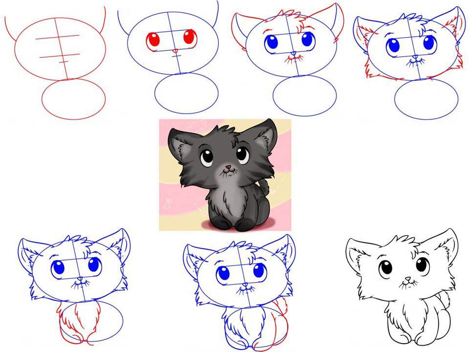 Как легко нарисовать красивую кошку простым карандашом поэтапно для начинающих: фото и картинки красиво нарисованных кошек карандашом, а также видео мастер-классы | qulady