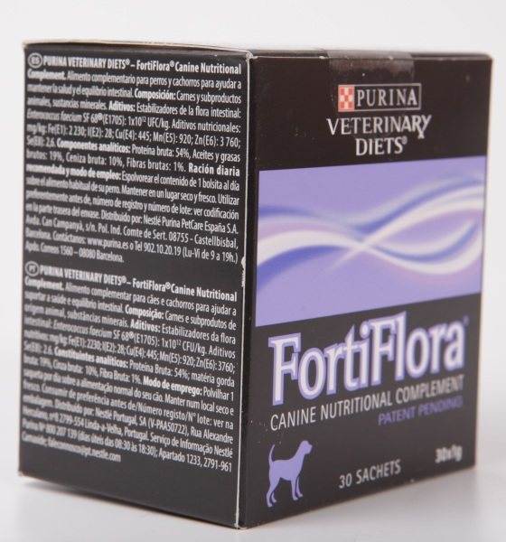 Фортифлора – препарат с пробиотиками для здоровья кишечника собаки