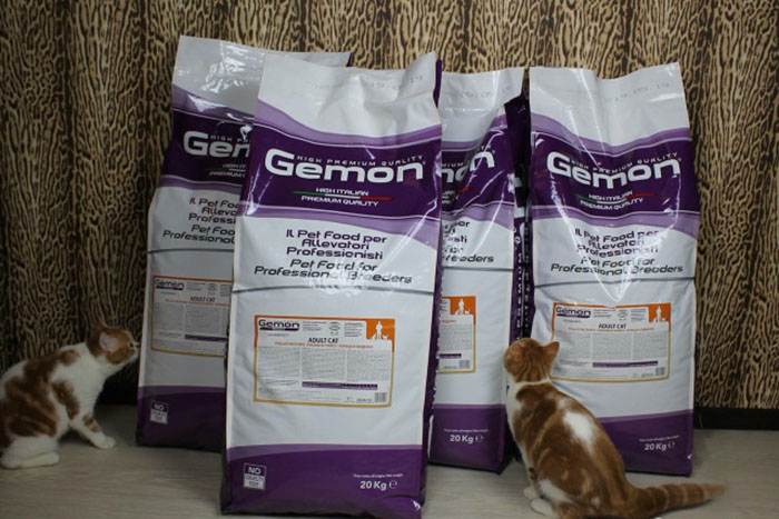 Gemon для кошек — обзор видов корма, состав