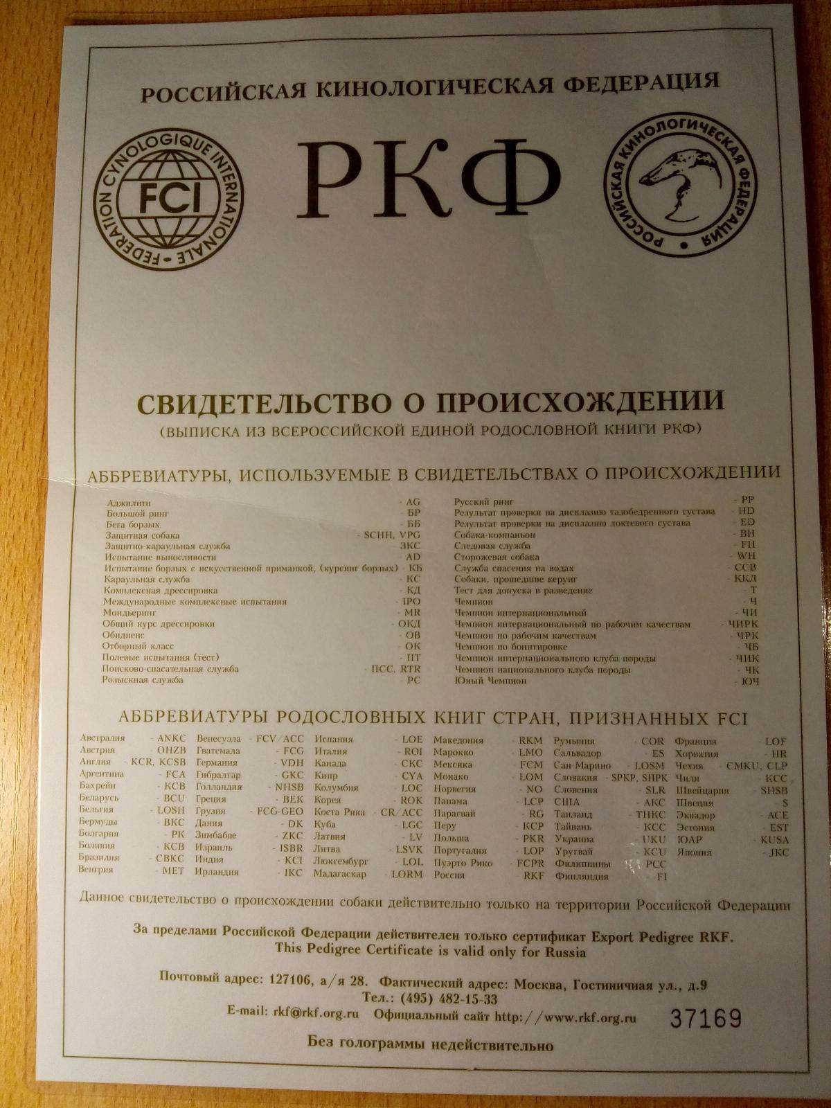 ᐉ документы на щенка - ➡ motildazoo.ru