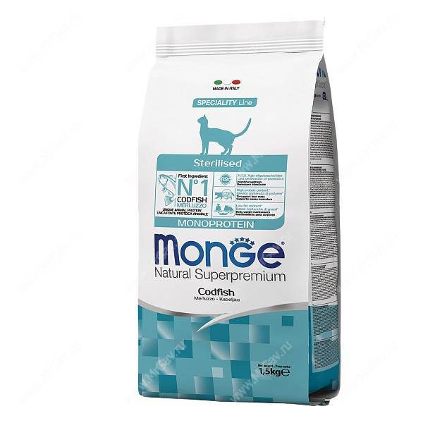 Корм Монж (Monge) для кошек