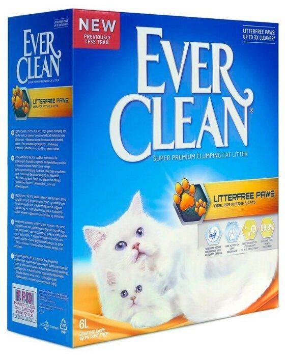 Наполнители для кошачьего туалета ever clean