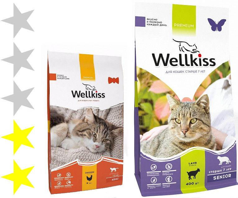 Корм для кошек марки wellkiss
