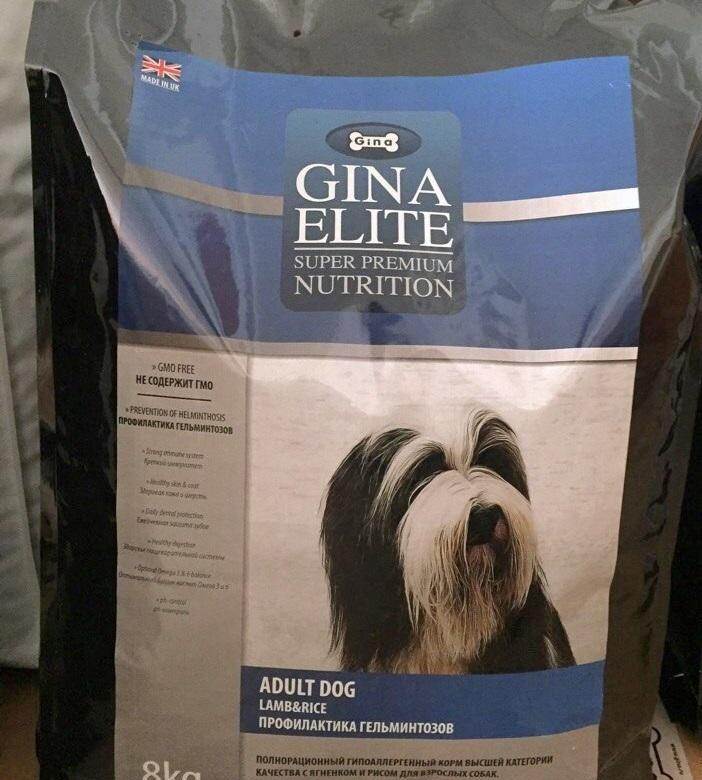 Корма для собак gina (джина): ассортимент, анализ состава, основные показатели, преимущества и недостатки кормов