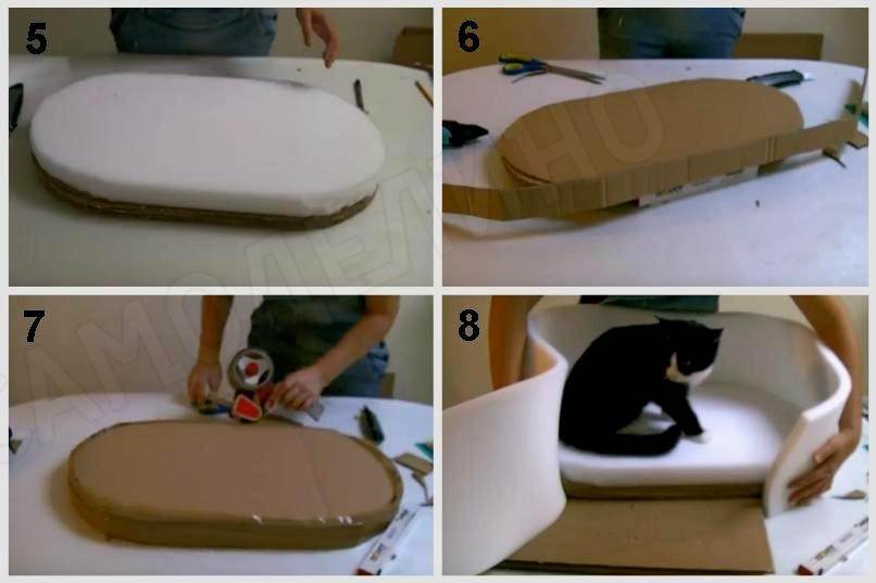Лежанка для кошки своими руками - коробочка идей и мастер-классов