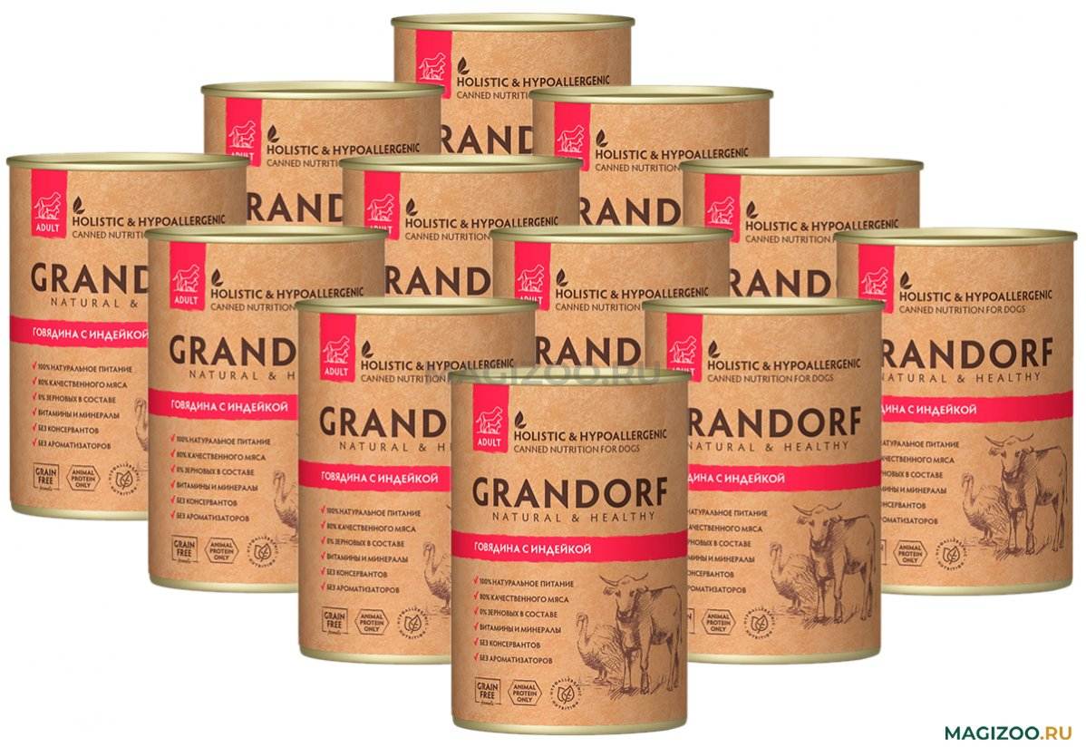 Корм грандорф (grandorf) для собак: разбор линейки и отзывы | petguru