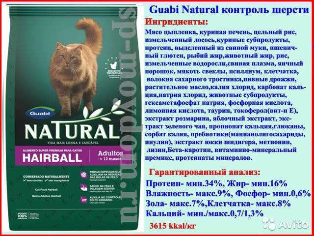 Обзор корма для кошек guabi natural