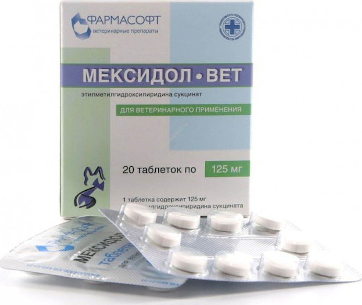 Мексидол-вет таблетки 
 (tabulettae mexidol-vet)