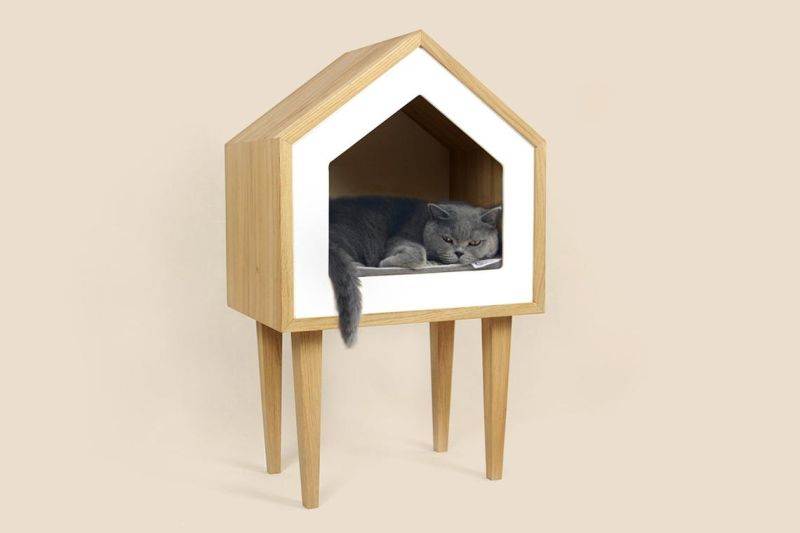 Дом для кошки своими руками: от подручных средств до сложных конструкций,чертежи, инструкции