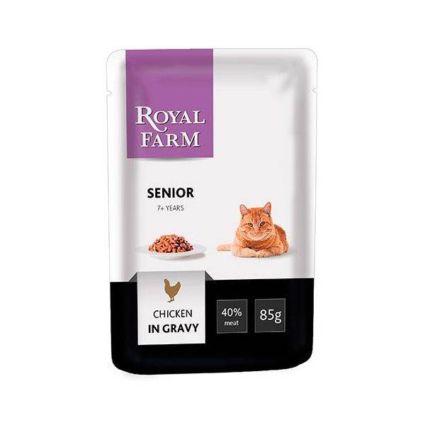 Корм для кошек royal farm adult cat sterilized chicken