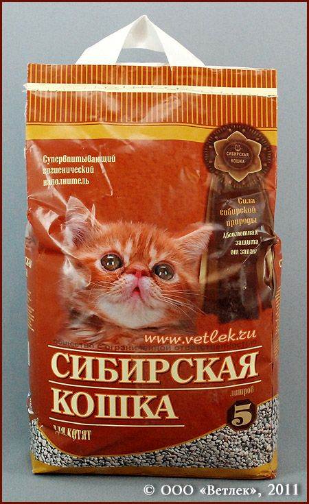 Наполнитель для кошачьего туалета «сибирская кошка»