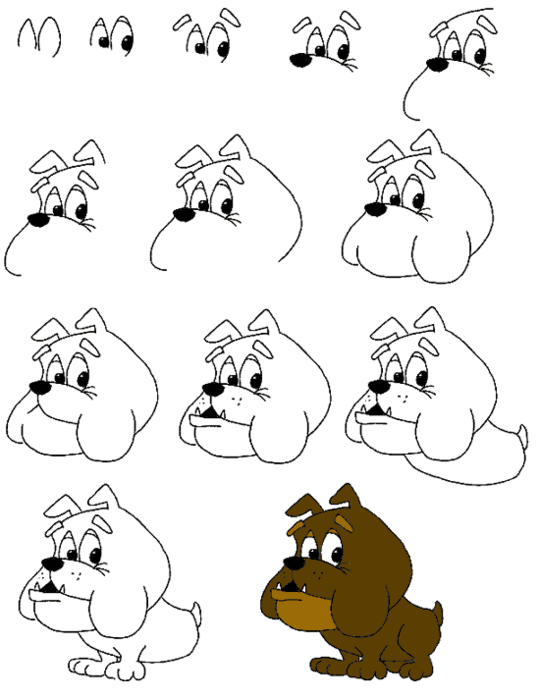 Как нарисовать собаку, щенка? рисунки простым карандашом поэтапно для начинающих
