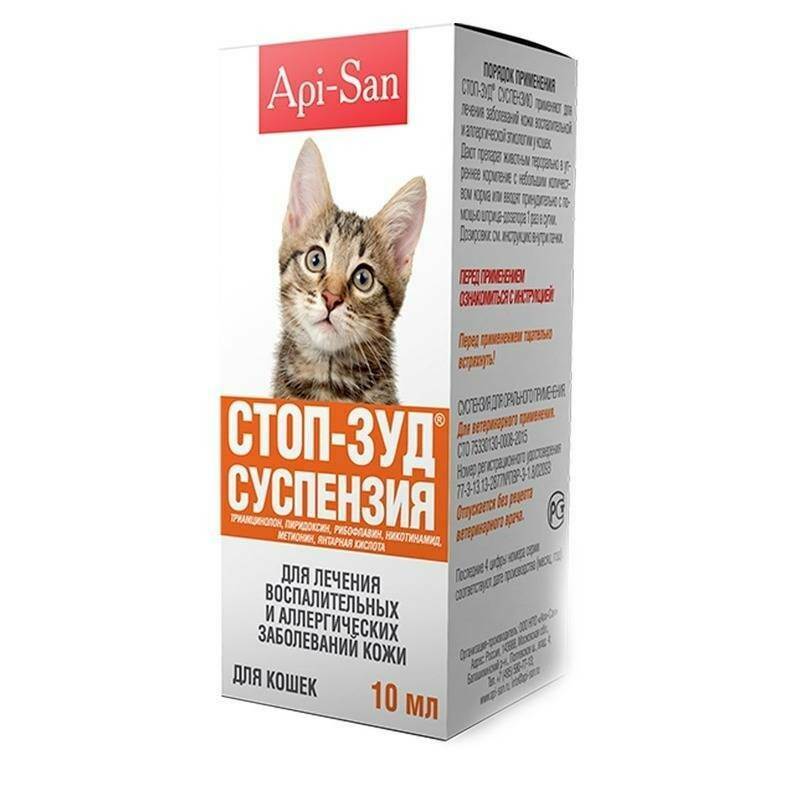 Стоп-зуд — помощь при лечении дерматитов у кошек