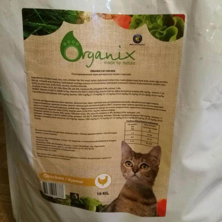 Подробный обзор продукции органикс для кошки: анализ состава кормов