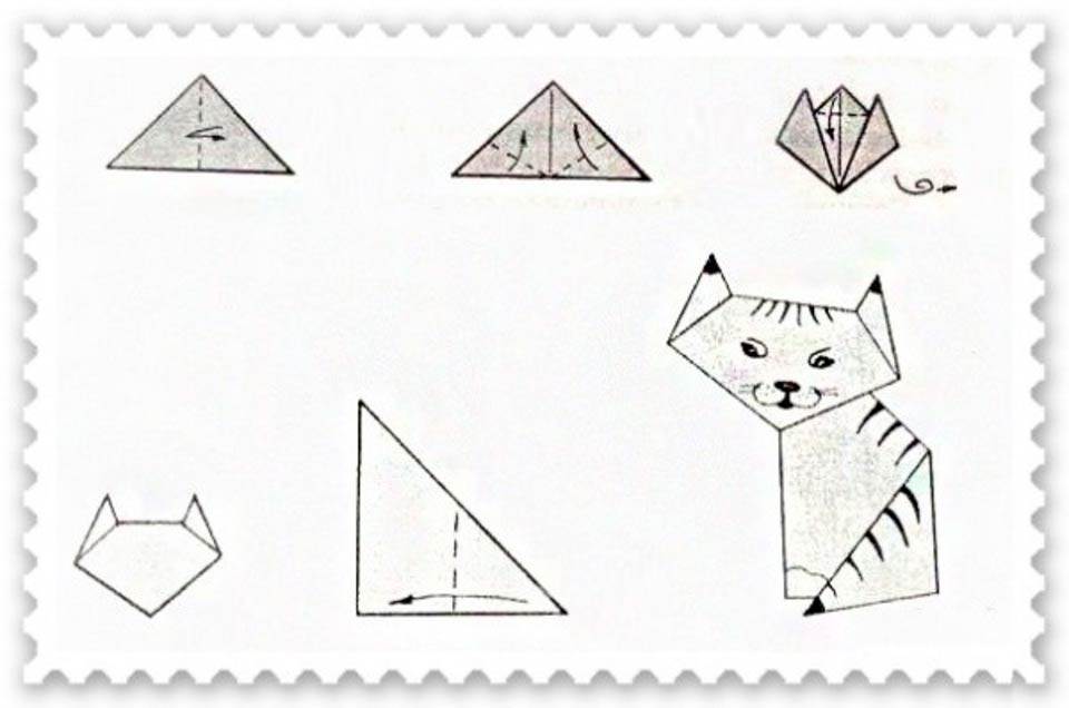 Как сделать кота из бумаги. пошаговые инструкции + 300 фото